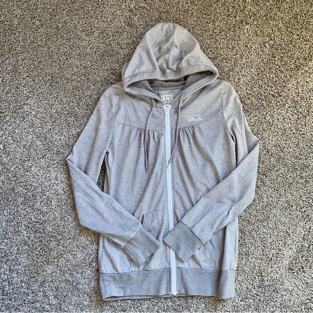 Vans gray zip up